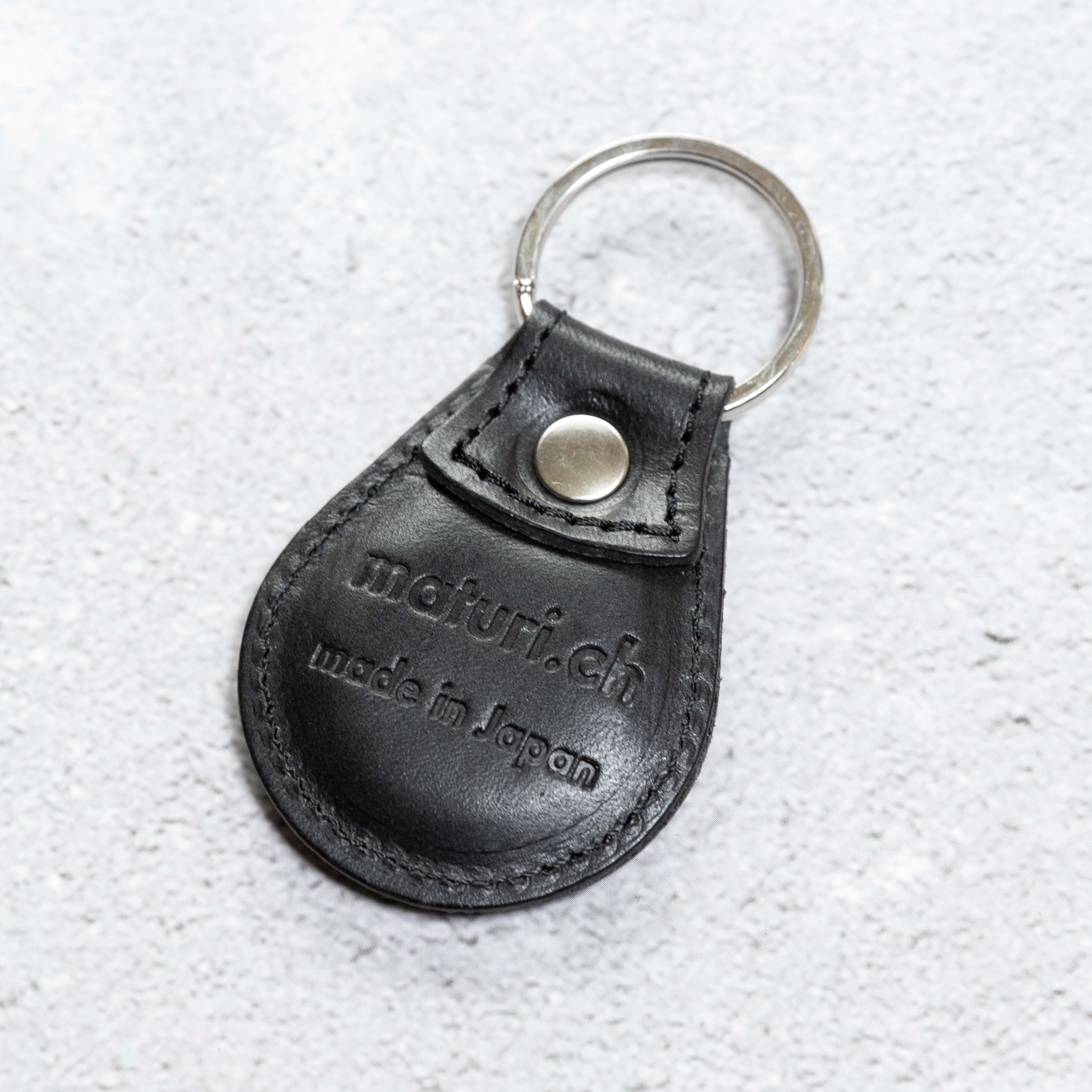 maturi tag key ring color 04.KURO (黒) – 藤革物道具店